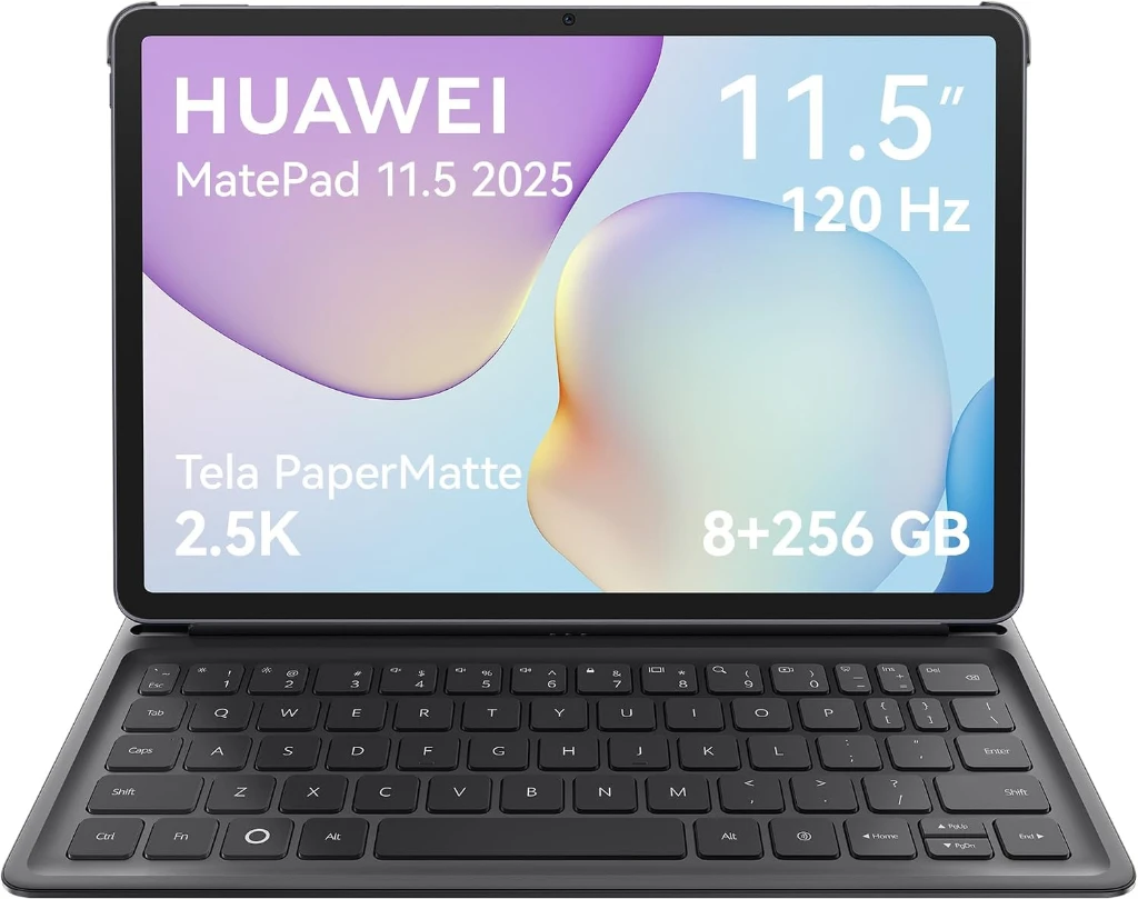 Tablet HUAWEI MatePad 11.5 PaperMatte Edition com gravação antiofuscante nano e baixa luz azul