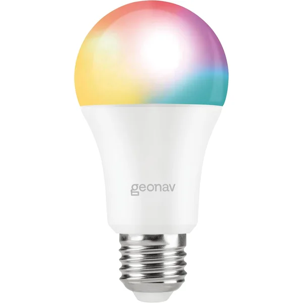 Lâmpada inteligente LED Hi by Geonav com soquete E27 e ajuste de cores