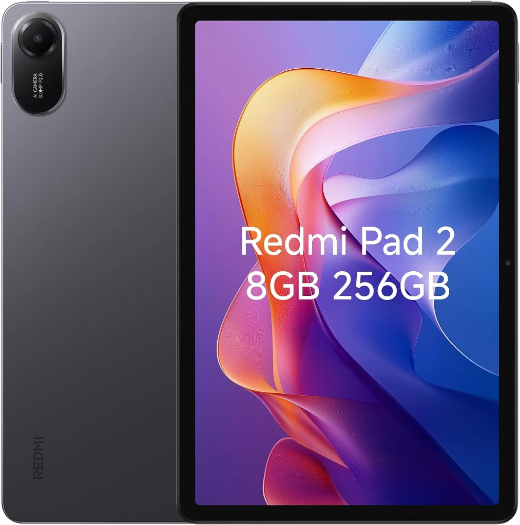 Tablet Xiaomi Redmi Pad 2 cinza escuro com tela de 11 polegadas 2.5K e Reading Mode