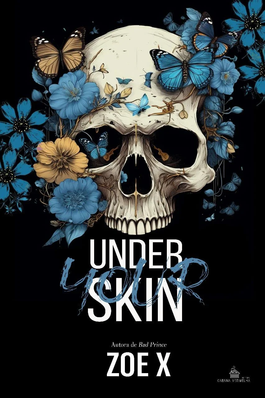 Under Your Skin, da autora brasileira Zoe X — romance sombrio com perseguição e suspense.