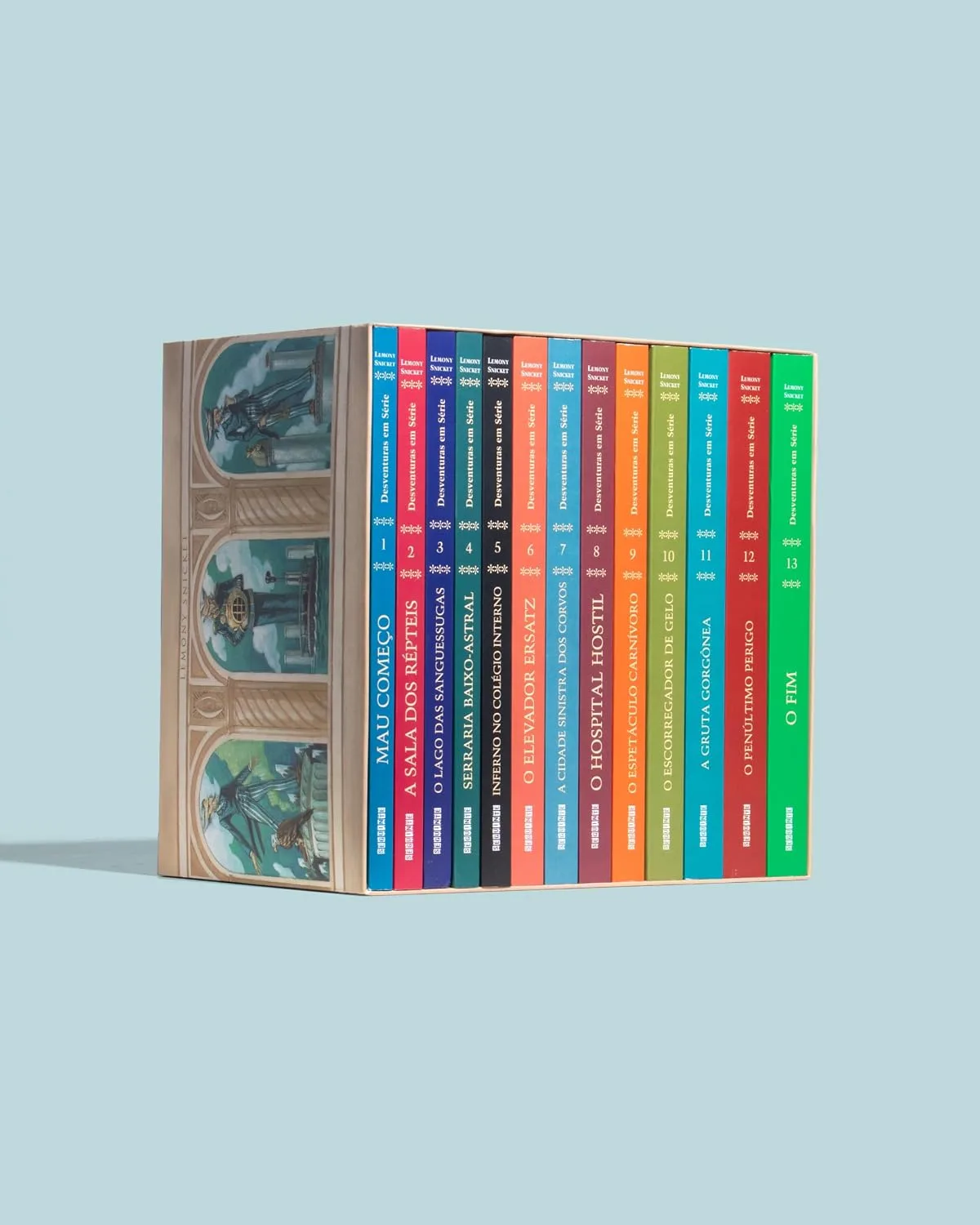 Desventuras em Série: Mau Começo, de Lemony Snicket — apresenta uma voz narrativa irônica e misteriosa, que conversa com o leitor e faz comentários frequentes sobre a história.